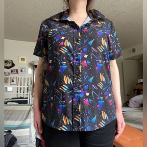 ❌SOLD❌Fun Patterned Button Up